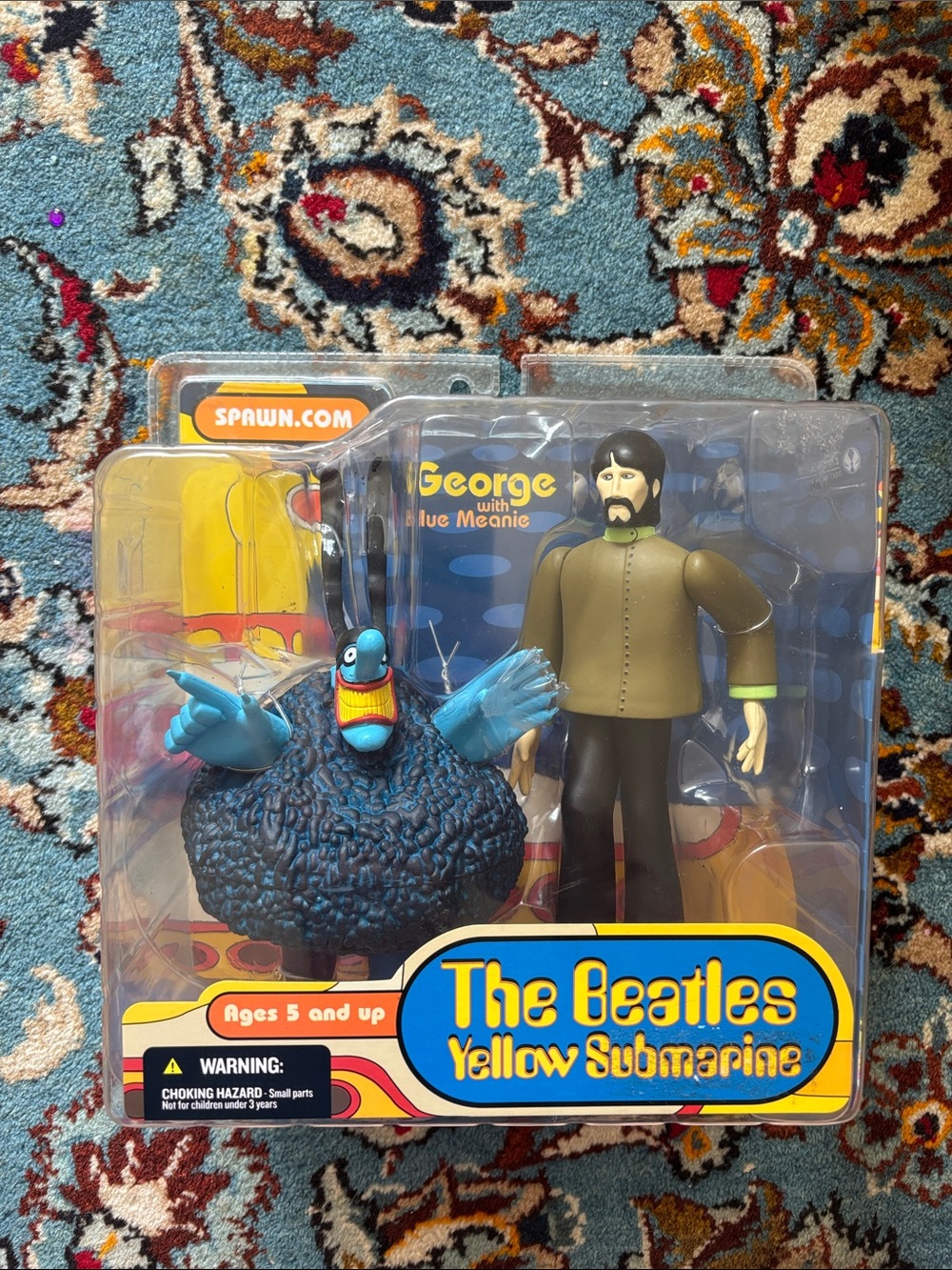 The Beatles Yellow Submarine George with Blue Meanie Figure - Mcfarlane toys